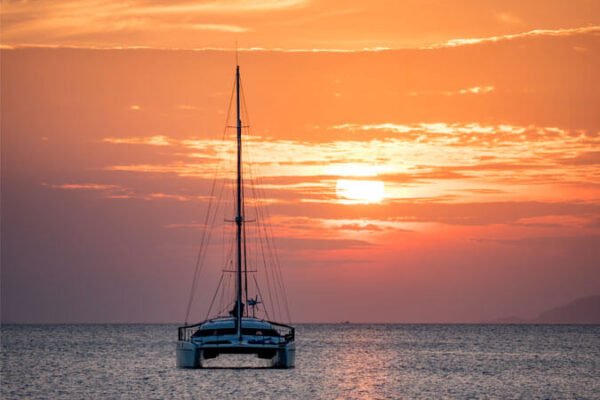 Boat in the ocean